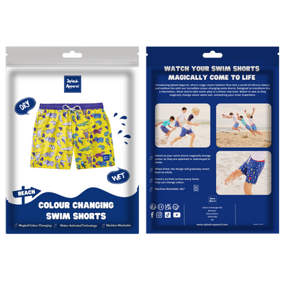 Kids Jungle Swim Shorts - Colour Changing